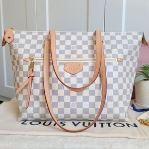 BEAUTIFUL💕 Louis Vuitton IENA Mm Damier Azur Tote Bag